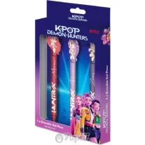 Conjunto 3 Canetas Gel Guerreiras K-Pop Apagáveis