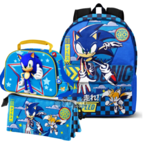 Conjunto Escolar Completo Sonic The Hedgehog Go- Fight HS FAN