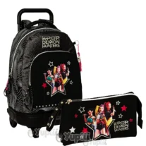 Conjunto Escolar Trolley e Estojo Energy Guerreiras K-Pop