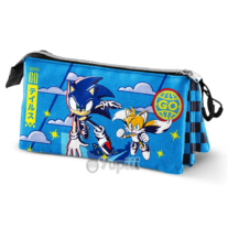 Estojo Triplo Sonic The Hedgehog Go