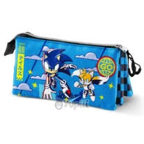 Estojo Triplo Sonic The Hedgehog Go