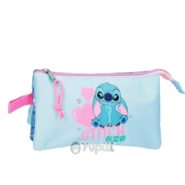Estojo Triplo Stitch Heats Azul Denim
