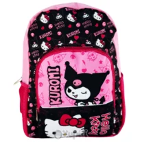 Mochila Escolar Hello Kitty & Kuromi 40cm