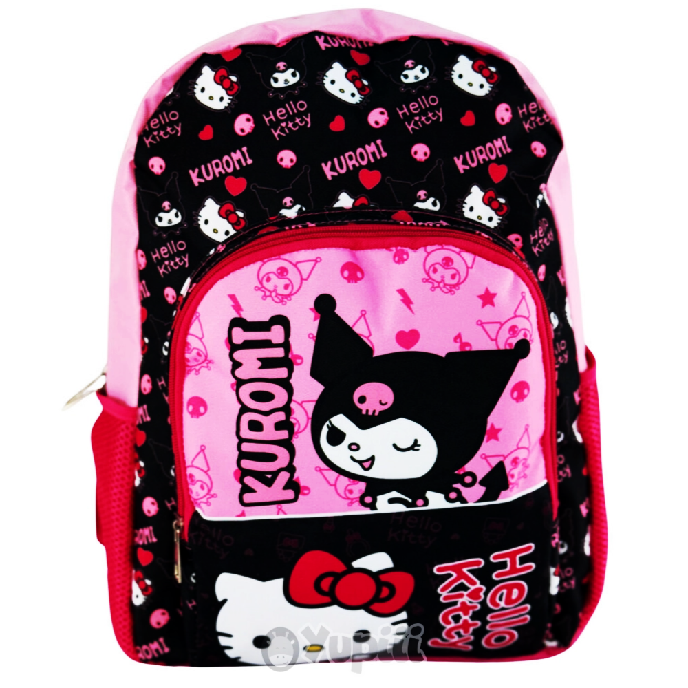 mochila-escolar-hello-kitty-kuromi-40cm