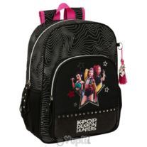 Mochila Escolar Guerreiras K-Pop Demon Hunters Energy 38cm Adaptável