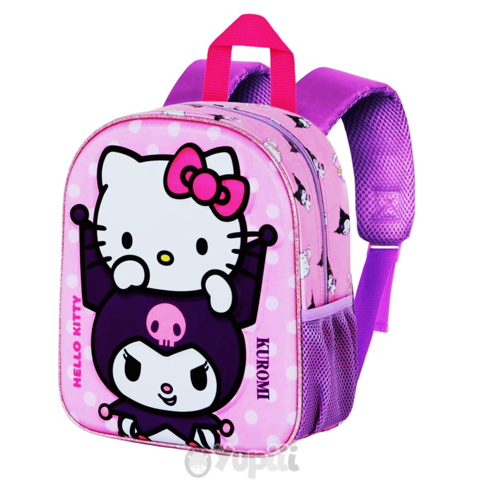 mochila-pre-escolar-3d-kitty-kuromi