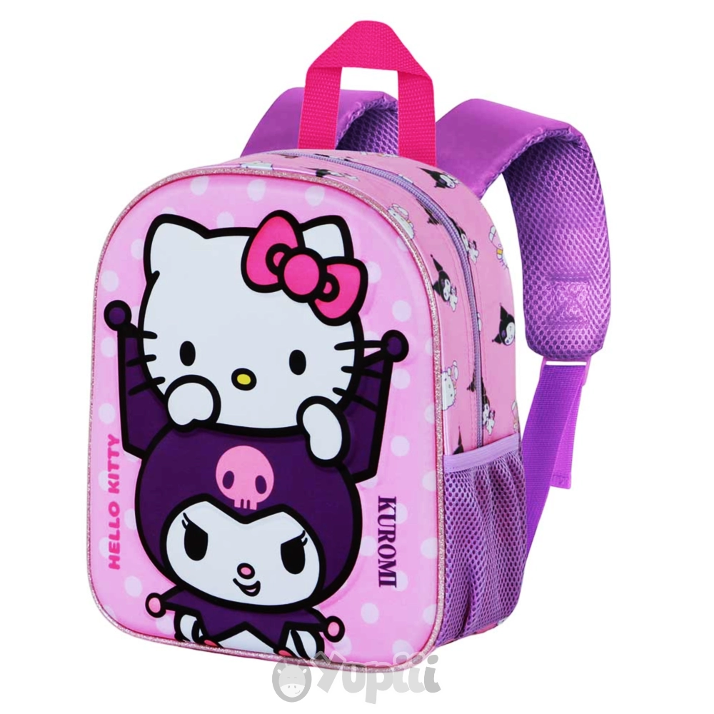 mochila-pre-escolar-3d-kitty-kuromi