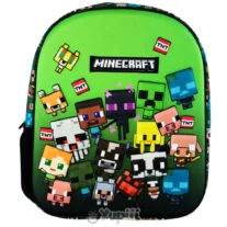 Mochila Pré-Escolar 3D Minecraft Characters 30cm