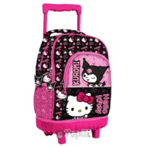 Trolley Escolar Hello Kitty & Kuromi 44cm
