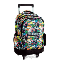 Trolley Escolar Minecraft 3 Compartimentos