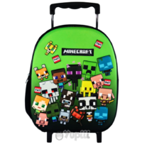 Trolley Pré-Escolar 3D Minecraft Characters 32cm