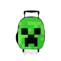 Trolley Pré-Escolar 3D Minecraft Face 32cm