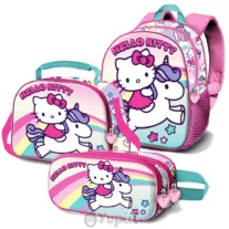 Conjunto Escolar Hello Kitty Unicórnio
