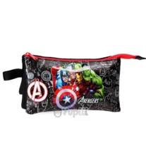 Estojo Triplo avengers Team Marvel