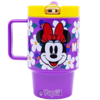 Caneca Copo com Tampa Cool Minnie Mouse 530ml