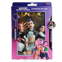 Conjunto Caderno + Caneta + Porta-Chave Guerreiras K-Pop Party