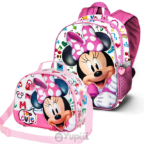 Conjunto Escolar Minnie Too Cute Mochila e Lancheira Térmica