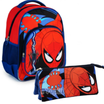 Conjunto Escolar Spiderman Mochila e Estojo