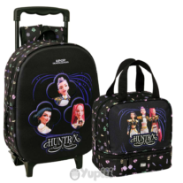 Conjunto Pré-Escolar Guerreiras K-Pop Sound - Trolley e Lancheira Térmica