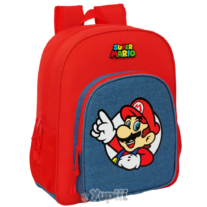 Mochila Escolar Super Mário Adaptável 42cm