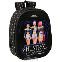 Mochila Pré-Escolar 3D Guerreiras K-Pop Demon Hunters 
