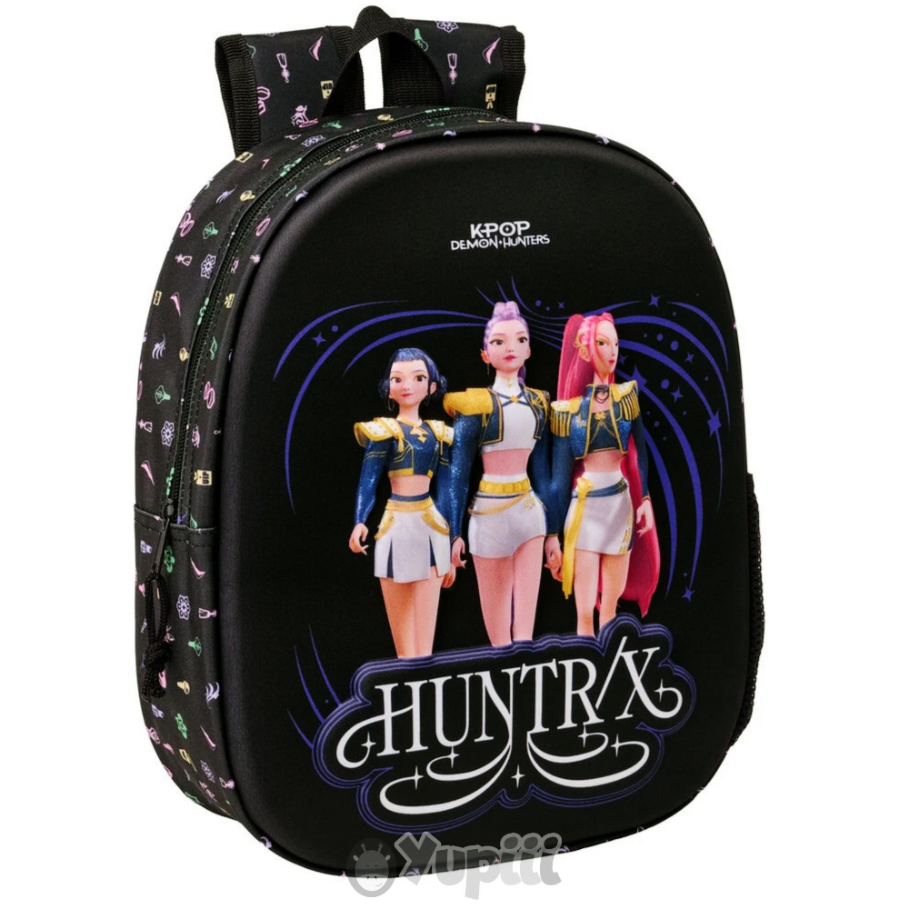 mochila-pre-escolar-3d-guerreiras-kpop-demon-hunters-sound-33cm