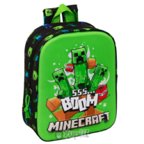 Mochila Pré-EscolarMinecraft 3D Boom 30cm