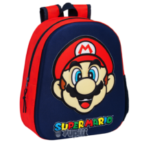 Mochila Pré-Escolar Super Mário 3D 33cm
