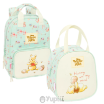 Conjunto Pré-Escolar Infantil Winnie The Pooh - Mochila e lancheira térmica