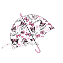Guarda-Chuva Manual Hello Kitty Kuromi Transparente 49cm