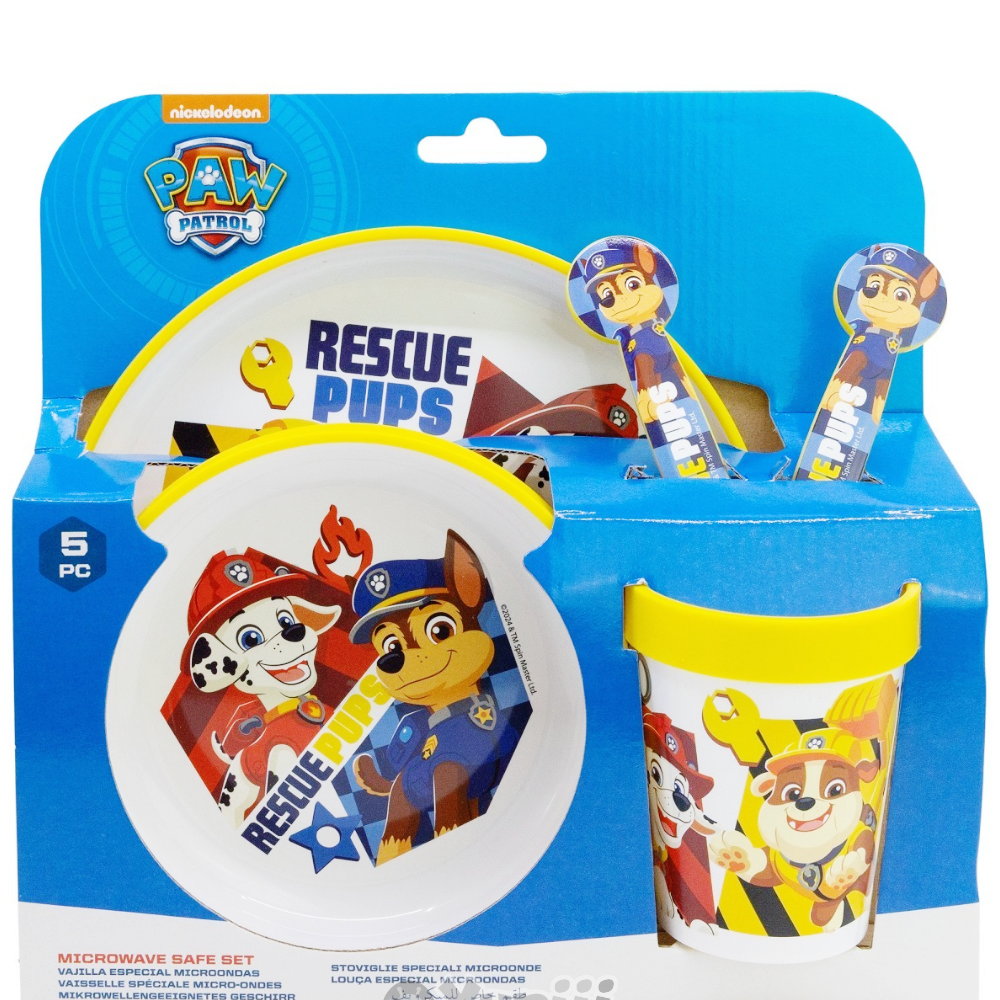 set-refeicao-premium-antiderrapante-patrulha-pata-5-pecas