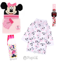 Conjunto Presente Inverno Minnie Mouse Disney - 6 Peças