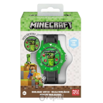Relógio Analógico Aprende as Horas MinecraftDisney Caixa Presente 4+